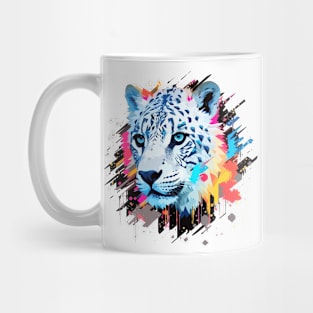 Snow Leopard Animal Freedom World Wildlife Wonder Abstract Mug